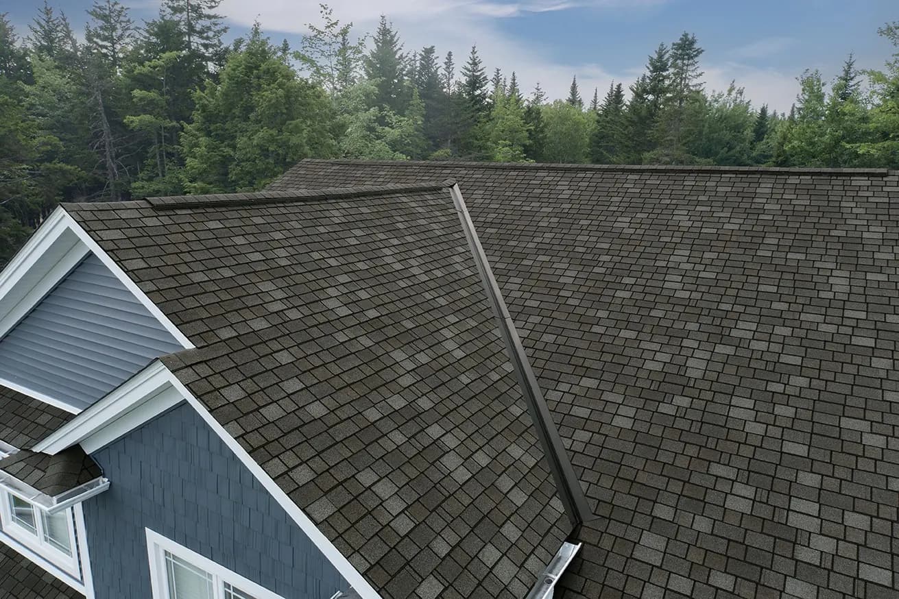 Residential shingle roof installed by Sage Roofing Solutions